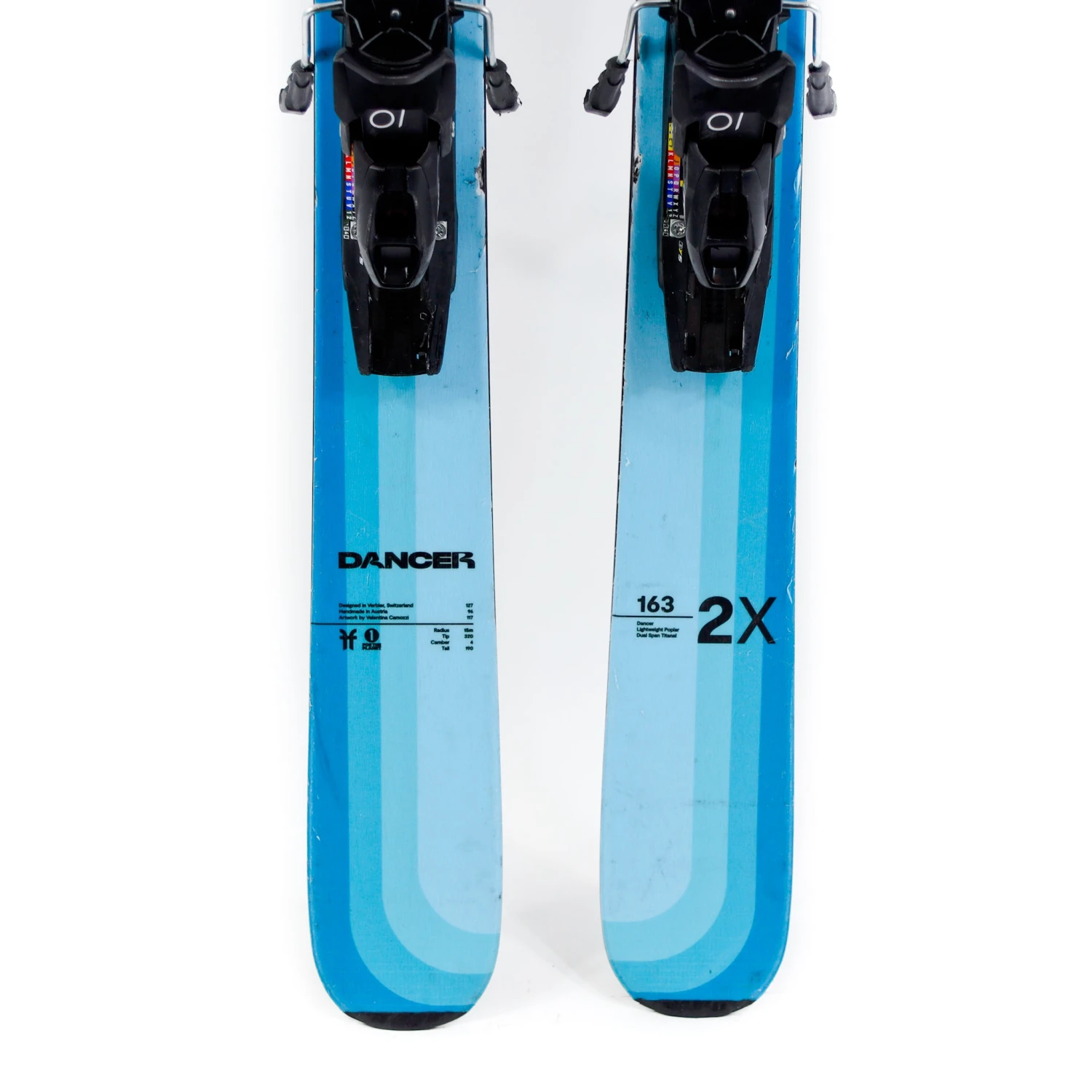 Faction Dancer 2x 163cm + Demo Bindings 2023 - USED - Image 5