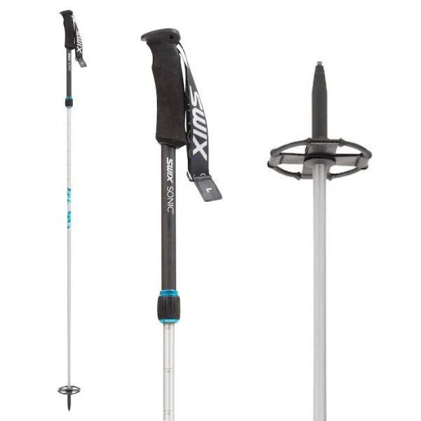 Swix Sonic R2, 2-Piece Carbon/Alu Adjustable Ski Poles
