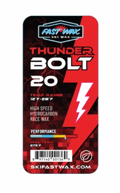 Fast Wax Thunderbolt 20 Race Wax - 80g