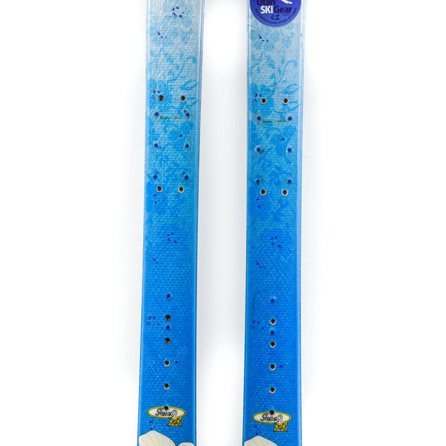 161cm K2 Shes Piste Tele Skis - Flat, Drilled Once - USED - Image 4