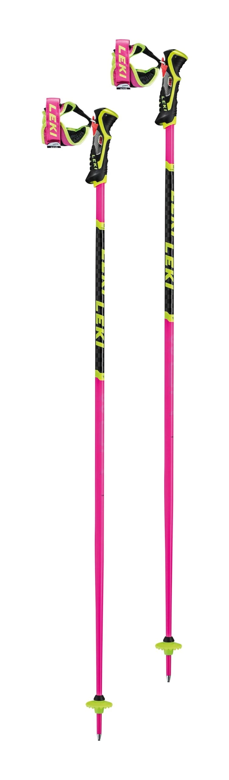 Leki WCR TBS SL 3D Aluiminum Alpine Ski Race Poles | Pink