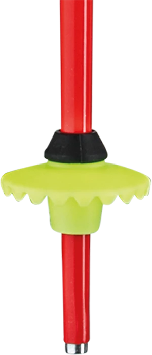 Leki Racing Kids Ski Poles Red Yellow & Black - DISCONTINUED - Image 3
