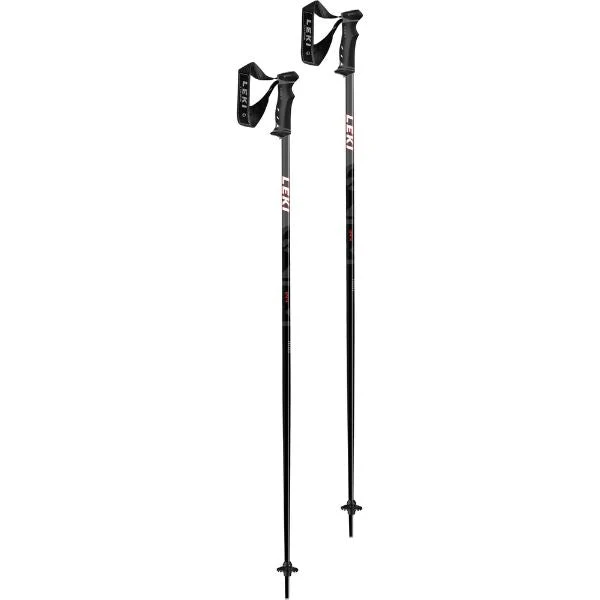 Leki QNTM Aluminum All Mountain Alpine Ski Poles | Red - DISCONTINUED