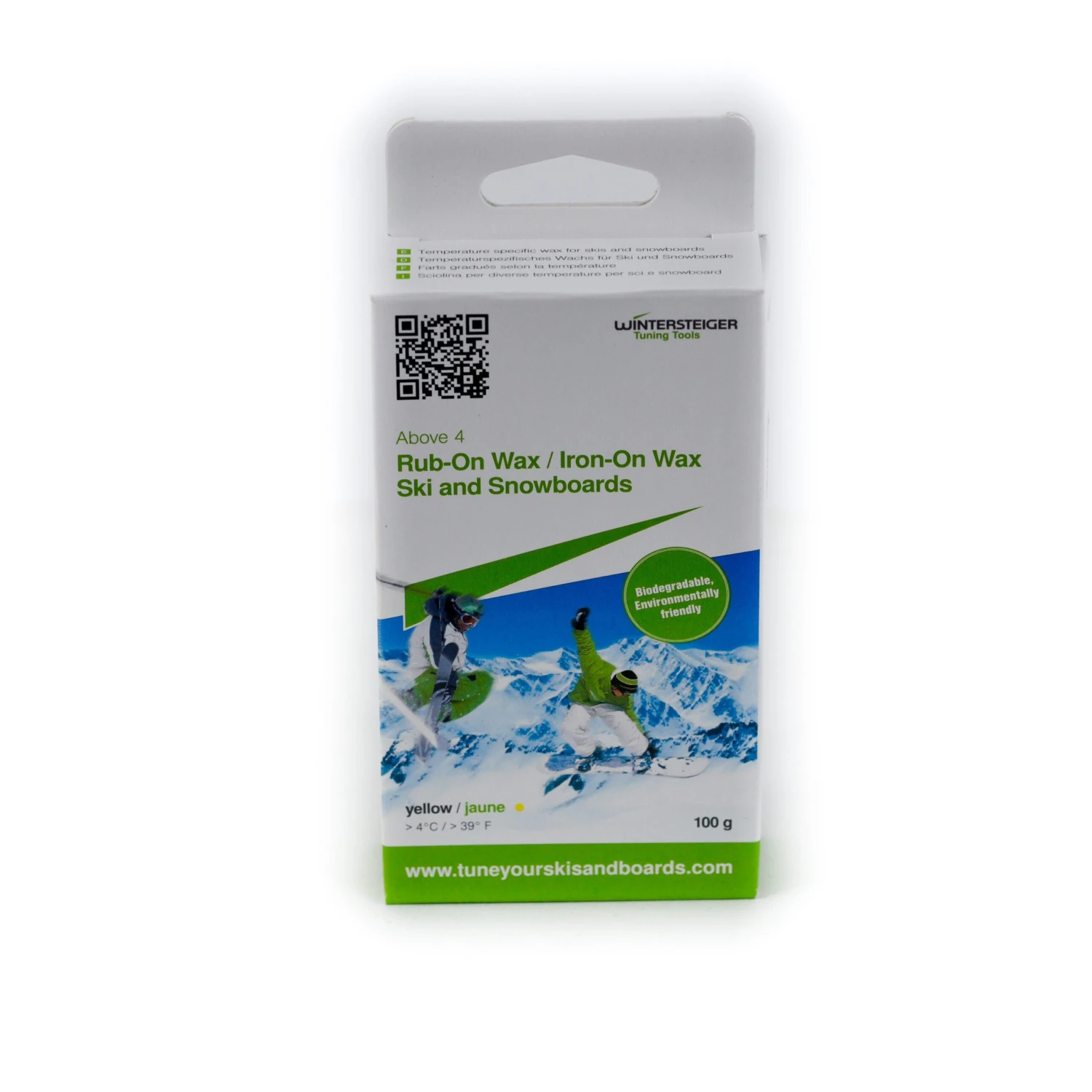 Wintersteiger Warm Rub-On/ Iron-On Ski And Snowboard Wax | 100g