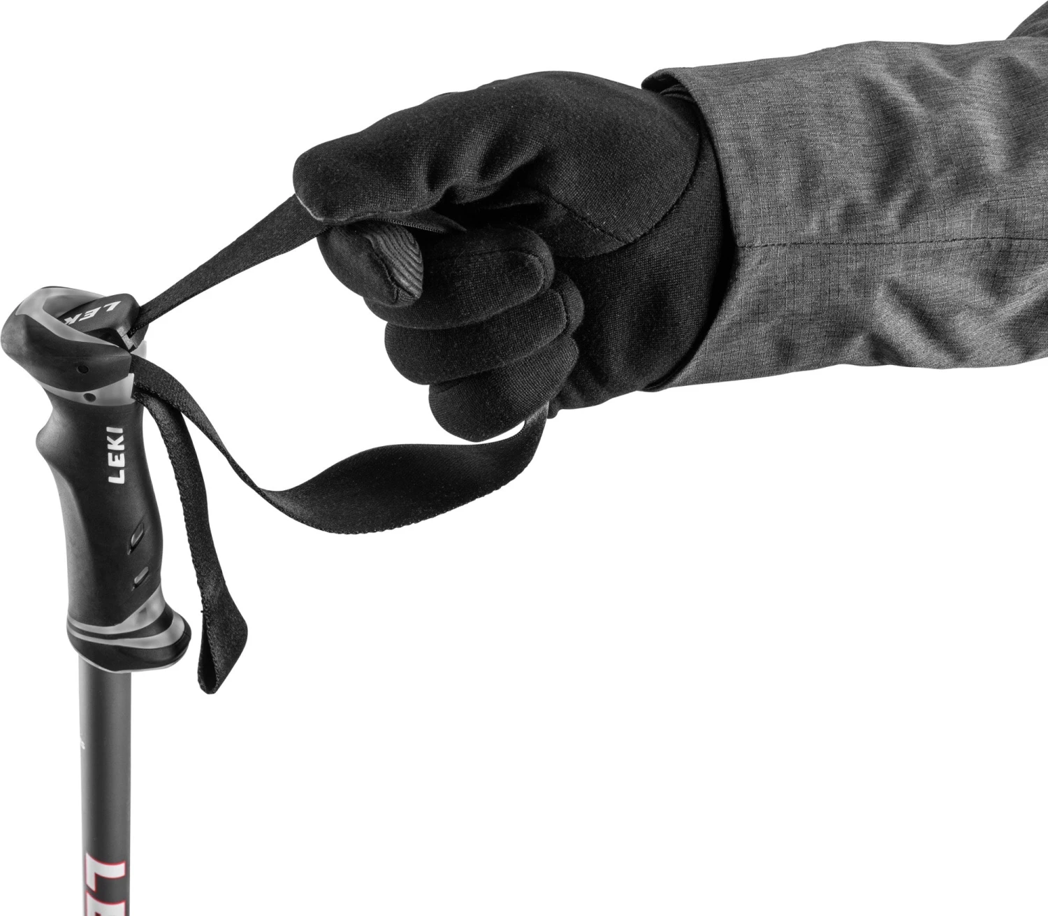 Leki QNTM Aluminum All Mountain Alpine Ski Poles | Red - DISCONTINUED - Image 2