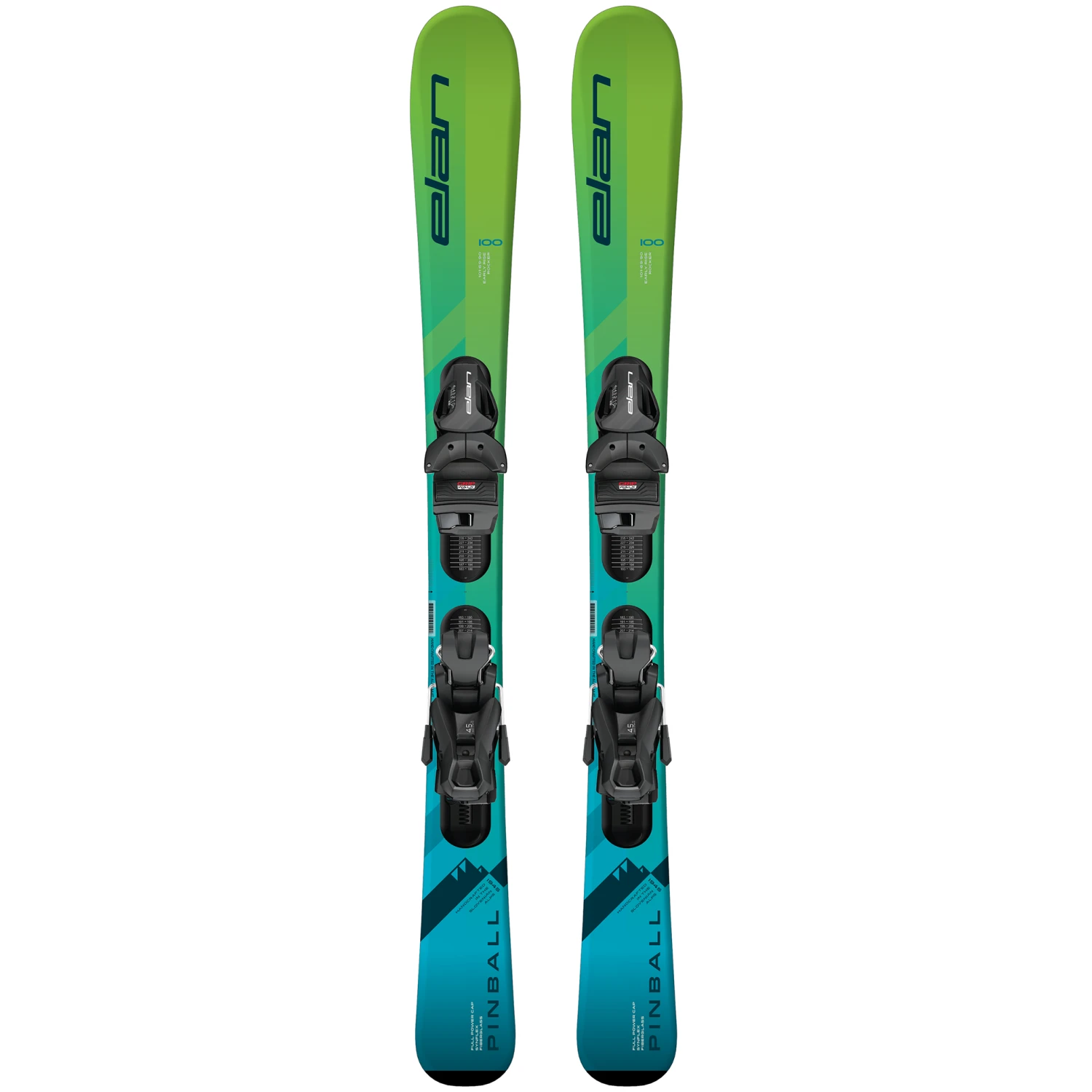 Elan PINBALL TEAM QS (70-130) Skis W/ EL 4.5 GW Shift Binding